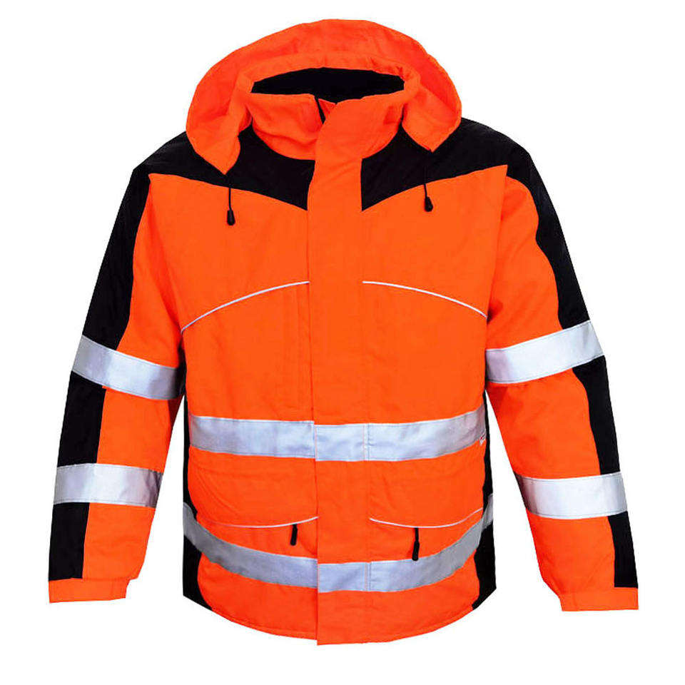 Bacca Sports Construction Reflective Clothes Safety Reflective Jacket High Visibility Workwear Safety Workers Bomber Waterproof Jacket